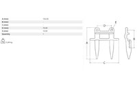 Dvojprst L=102 mm - 