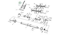 Válečkový řetěz krajový - samostatný - 84 článků - Fortschritt E 516