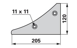 Špička plazu pravá Lemken 3401900