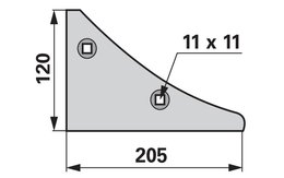 Špička plazu levá Lemken 3401901