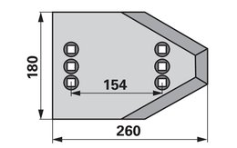 Patka plazu pravá/levá Lemken 3401490