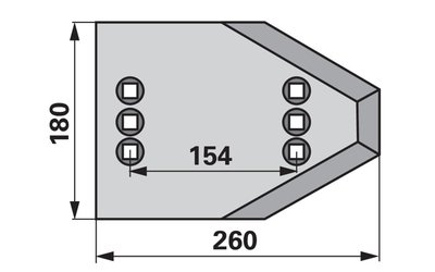 Patka plazu pravá/levá Lemken 3401490 - 