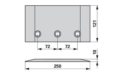  Patka plazu pravá/levá Lemken 3401550 - 