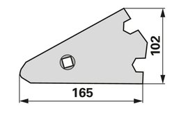  Špička plazu pravá/levá Lemken DuraMaxx 3401903