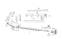 6208 RS - Jednořadé kuličkové ložisko s jednostranným těsněním - Fortschritt E 512