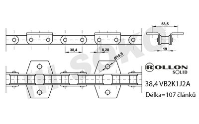 Samostatný řetěz CLAAS 540034 - 