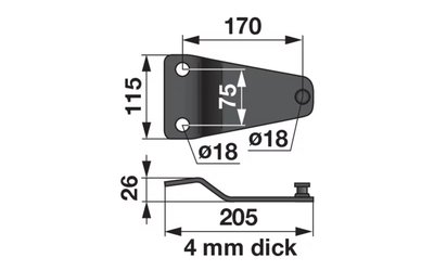 Držák nože 153784408 - 