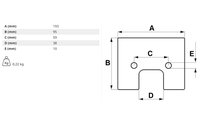 Lopatka 193 x 95 mm - 