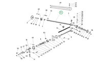 Hřídel - záběr stroje 4,2 m - Fortschritt E 512