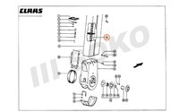 Elevátor. řetěz zrnový CLAAS 654318 - 