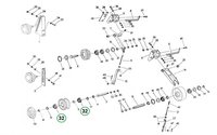 6204 RS - Jednořadé kuličkové ložisko s jednostranným těsněním - Fortschritt E 517