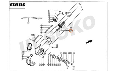 Elevátor. řetěz CLAAS 735367 - 