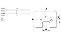 Lopatka 178 x 91 mm - 