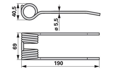 Pružina sbírání CLAAS 918238.0 - 