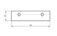 Příložka malá 100x25 mm - Fortschritt E 512