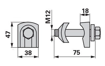 Držák pružin KUHN 57502100 - 