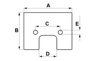 Lopatka elevátoru 175x86 mm CASE - 