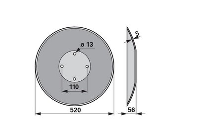 Disk podmítače hladký Pöttinger 85041024.1 - 