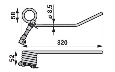 Pružina shrnovače VICON-PZ PZ00217 - 