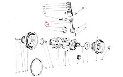 Ojnice motoru - 