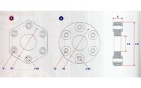 Hardy spojka 70x195 mm - 6x Ø16 mm - 