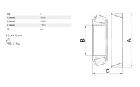 Kuželíkové ložisko Ø 21.4 x 50 mm - 