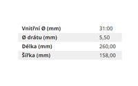 Pružina L=260mm (1ks) - 