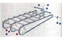 Samostatný řetěz dopravníku 109 čl., L=4513mm - 