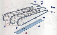 Plastová lišta L=515mm NEW HOLLAND - 