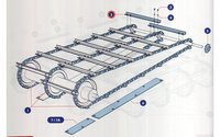 Lišta dopravníku L=510mm NEW HOLLAND - 