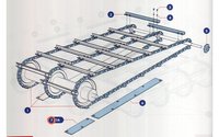 Plastová lišta L=270mm NEW HOLLAND - 