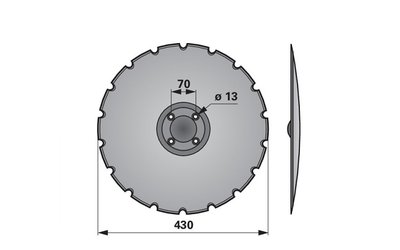 Disk podmítače ozubený Väderstad 459608 - 