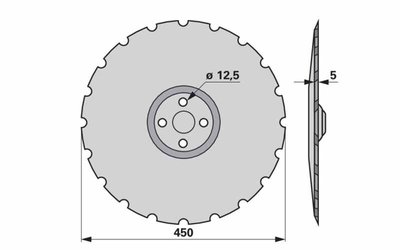  Disk podmítače ozubený Väderstad 466947 - 